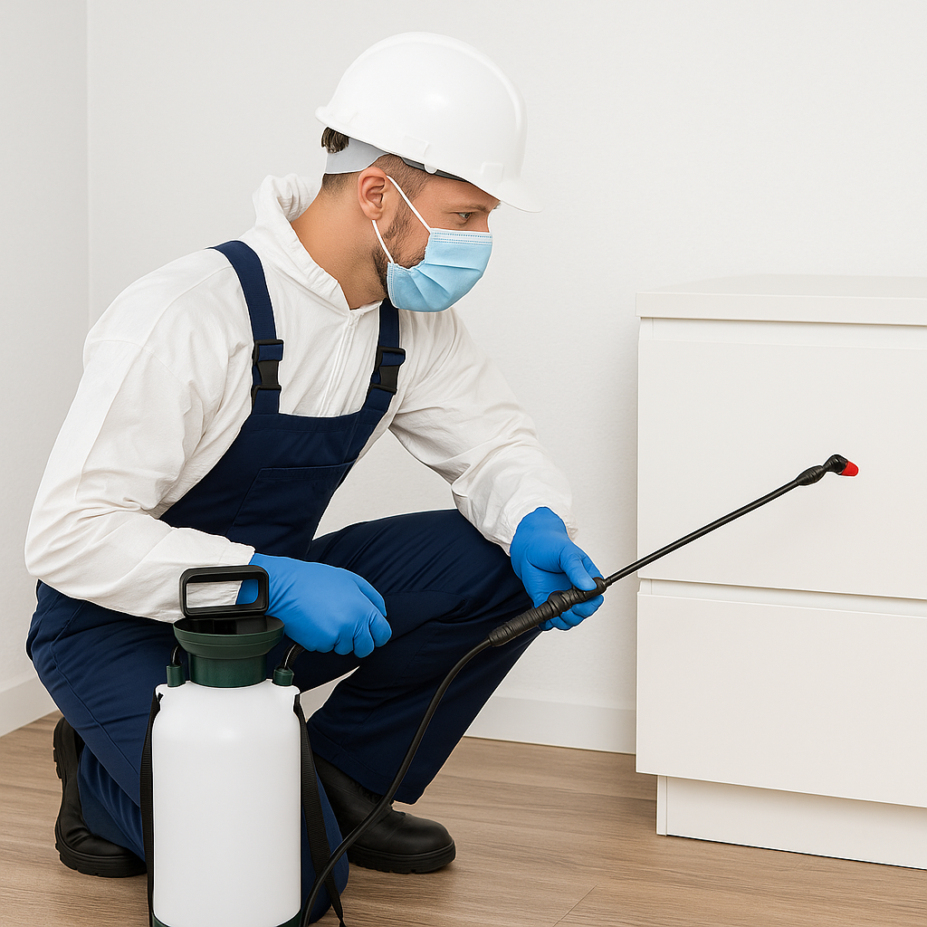 Pest Control Expert at Work